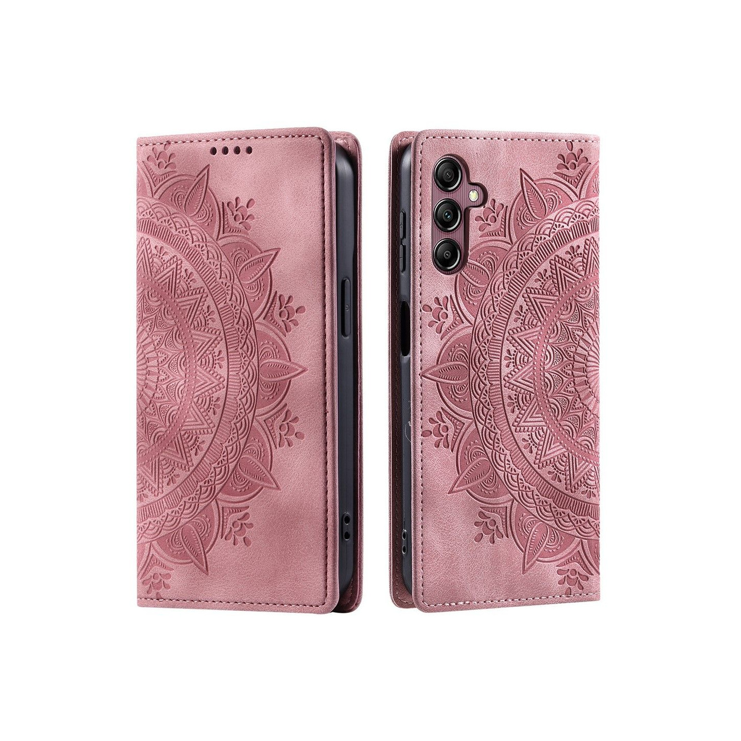 Til Samsung Galaxy A57 5G cover med magnetisk lukning med præget mønster