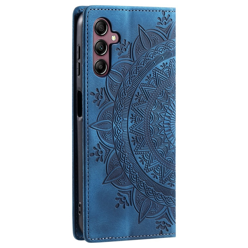 Samsung Galaxy A57 5G kotelo magneettisella sulkimella puhelinkotelo kohokuvioidulla kuviolla