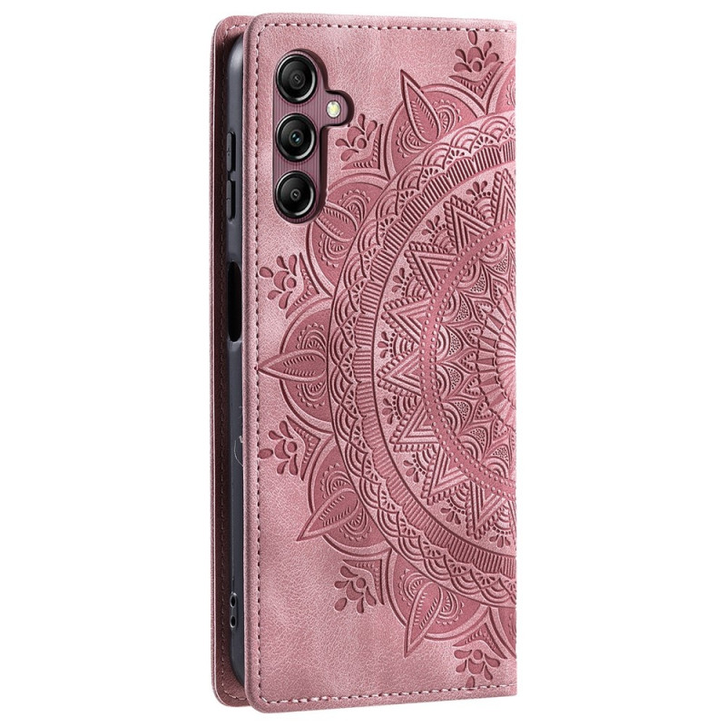 Til Samsung Galaxy A57 5G cover med magnetisk lukning med præget mønster