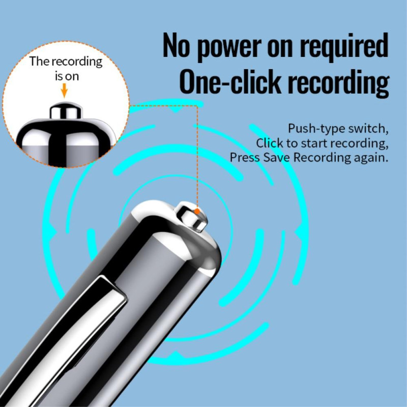 Q91 128GB Digital Voice Recorder Writing Pen MP3 Music Player