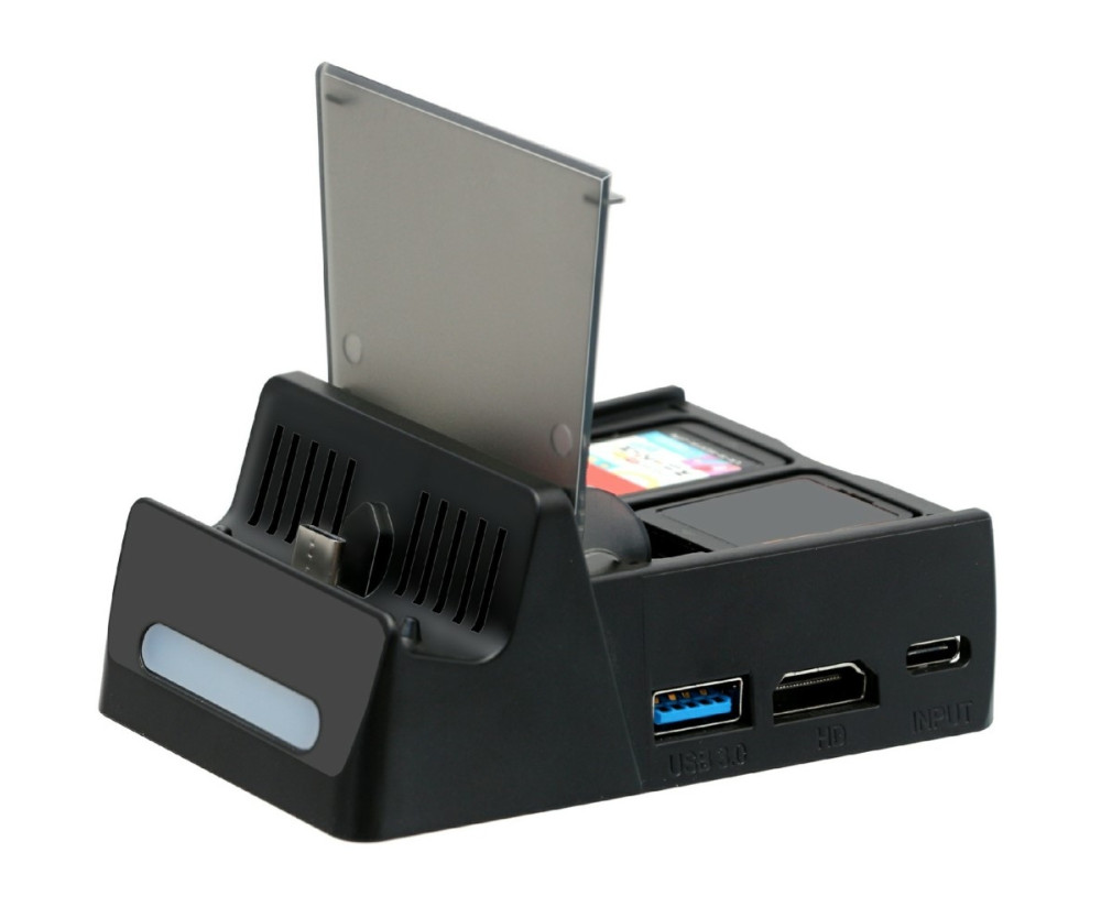 Mini HD Video Converter Adapter kompatibel med Nintendo Switch Laddningsstation