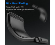 Samsung Galaxy S24 FE Karbon fiber Texture Skal - Svart