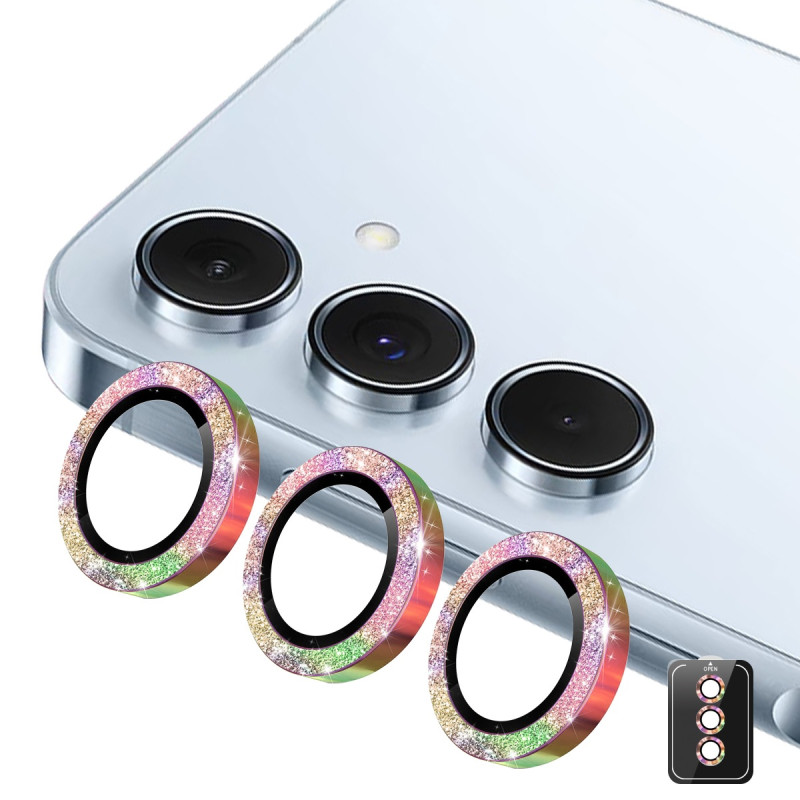 Camera Lens Protector Glitter Decor Tempered Glass Lens Film For Samsung Galaxy A57 5G / A37 5G