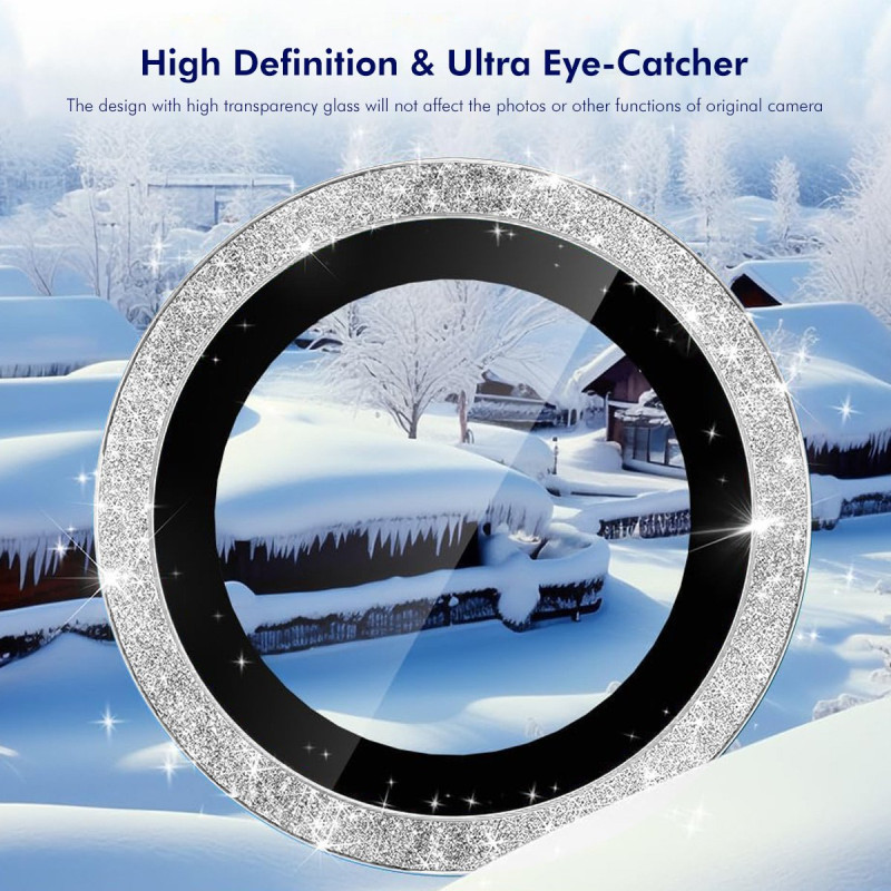 Camera Lens Protector Glitter Decor Tempered Glass Lens Film For Samsung Galaxy A57 5G / A37 5G