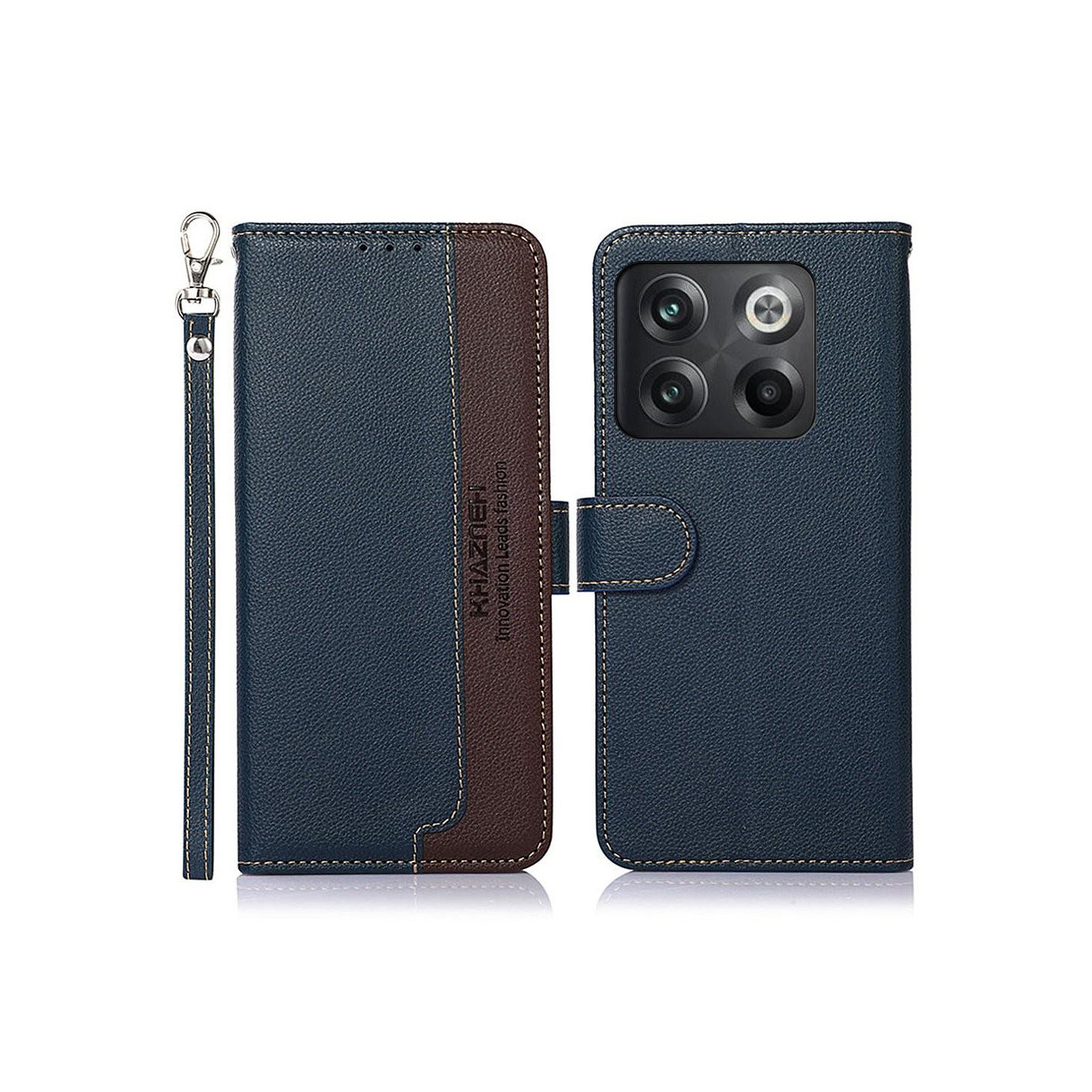 KHAZNEH puhelimen kansi OnePlus 10T/Ace Pro - sininen/ruskea