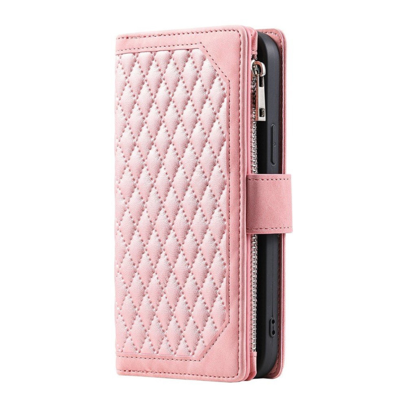 Til Samsung Galaxy S26 Ultra 5G Zipper Wallet Case Rhombus Telefoncover