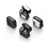 DUX DUCIS för Samsung Galaxy Buds3 Pro Buds3 Fodral Skal med krok - Svart