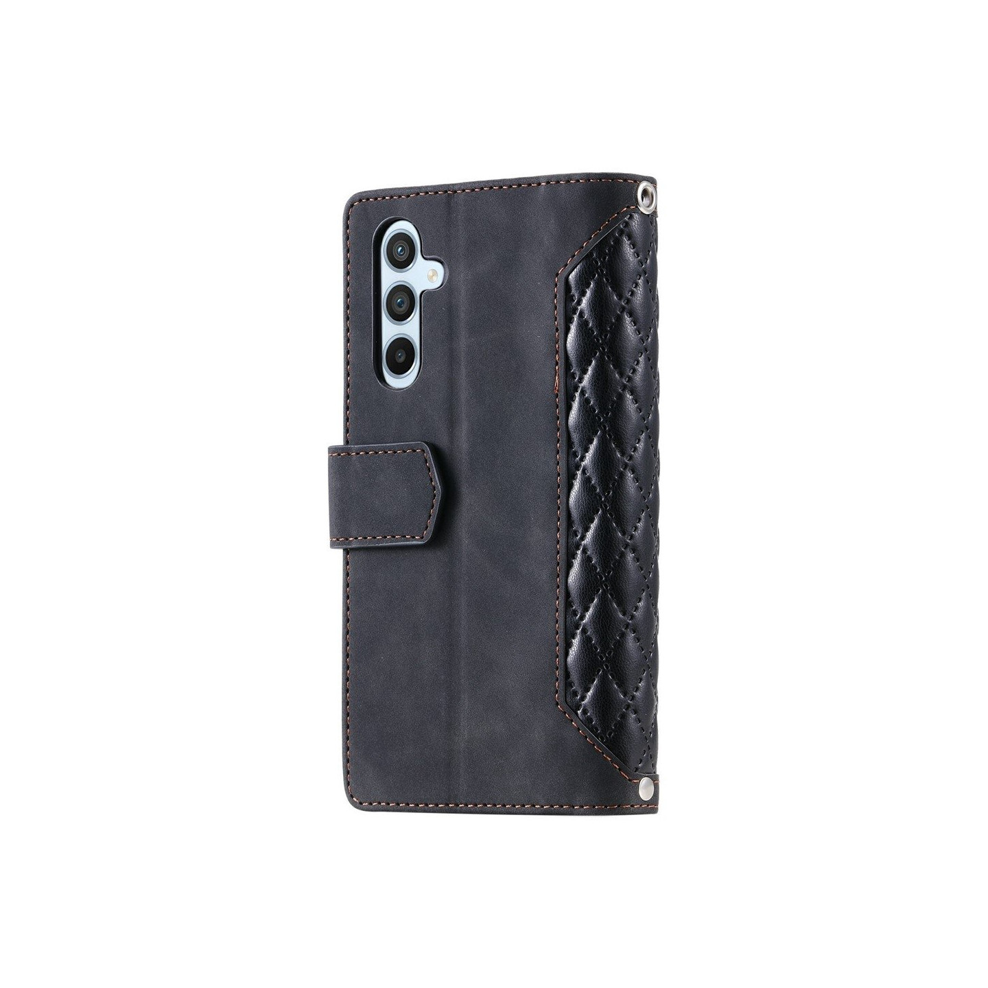 For Samsung Galaxy S26 5G Zipper Wallet Case Rhombus Phone Cover
