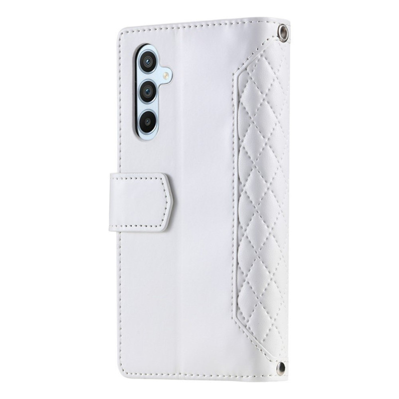 För Samsung Galaxy S26 5G Zipper Wallet Case Rhombus Telefonfodral