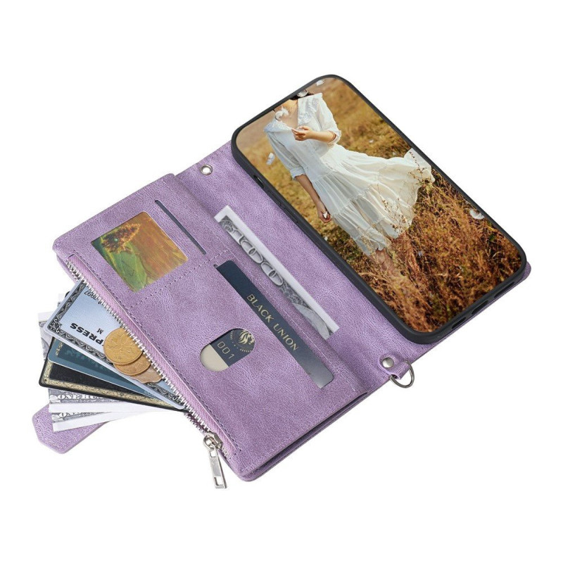 For Samsung Galaxy S26 Ultra 5G Zipper Wallet Case Rhombus Phone Cover