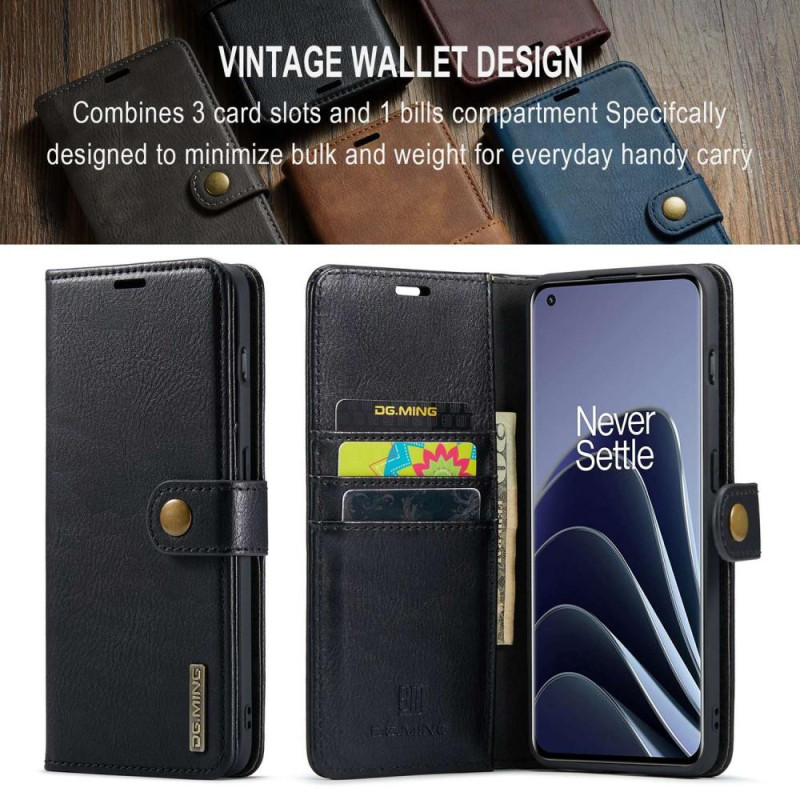 OnePlus 10 Pro 5G DG.MING Detachable 2 - in - 1 Wallet Cover Shell