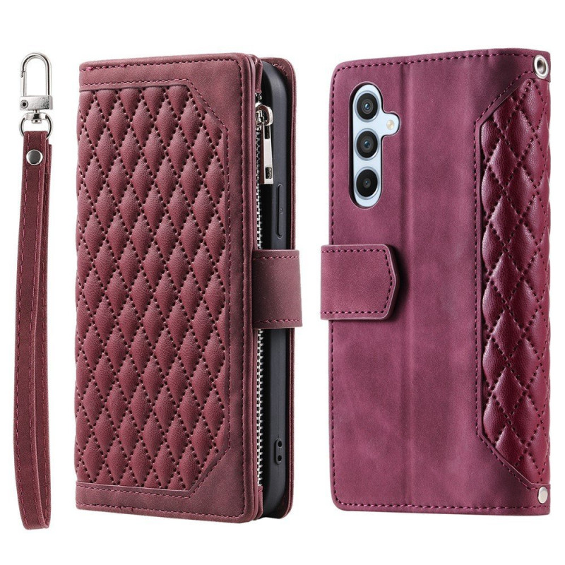 Til Samsung Galaxy S26+ 5G Zipper Wallet Case Rhombus Telefoncover