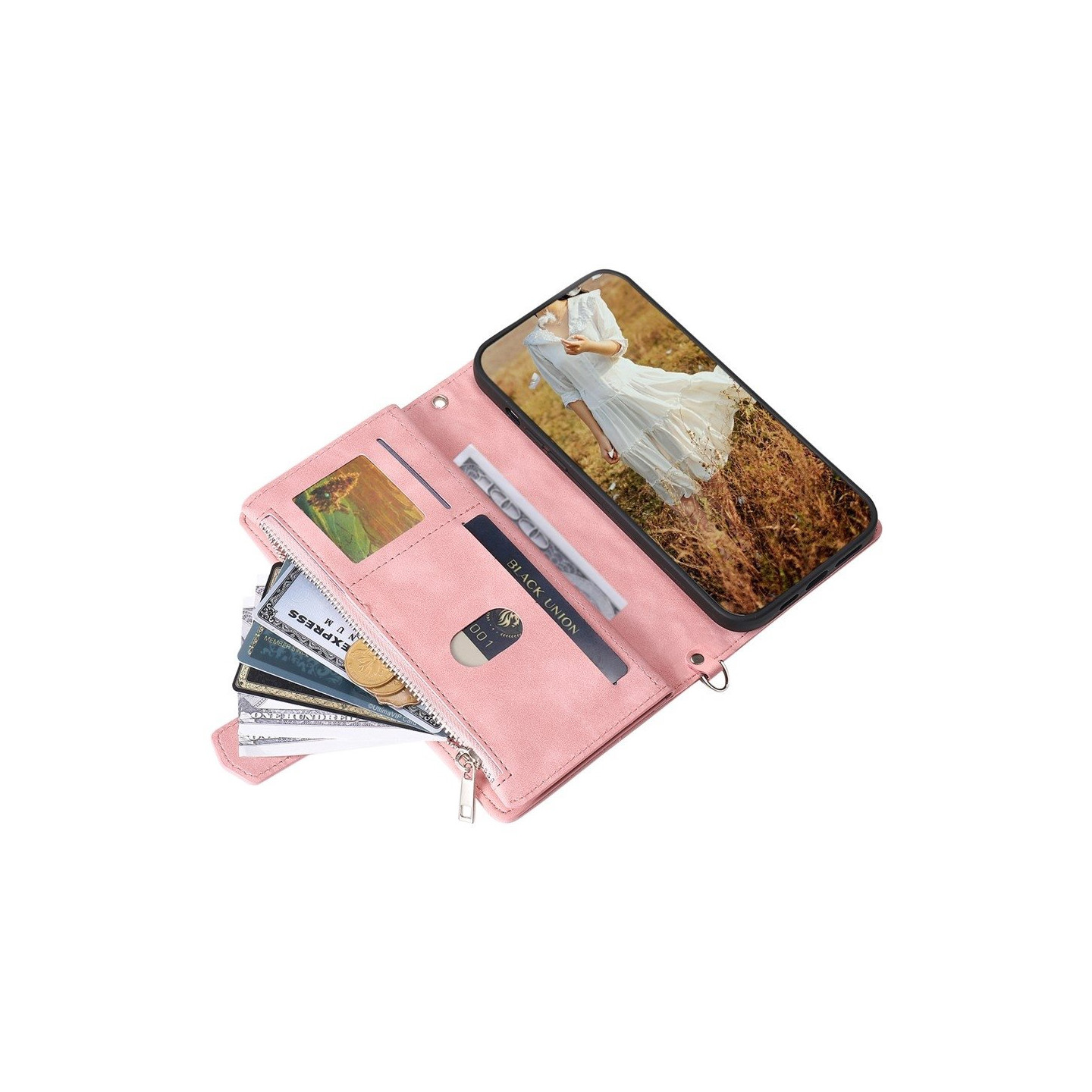 For Samsung Galaxy S26+ 5G Zipper Wallet Case Rhombus Phone Cover