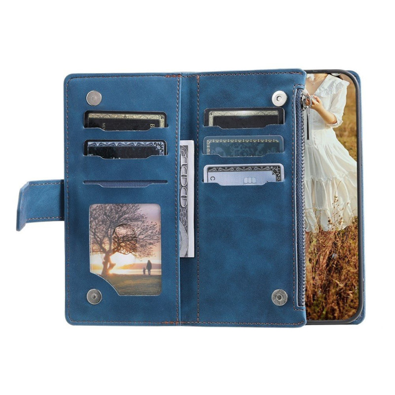 Samsung Galaxy S26 Ultra 5G Zipper Wallet Case Rhombus Stitching Line Puhelinsuojus
