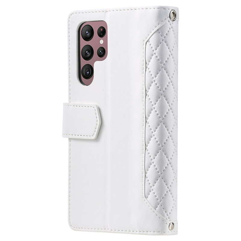 Til Samsung Galaxy S26 Ultra 5G Zipper Wallet Case Rhombus Telefoncover