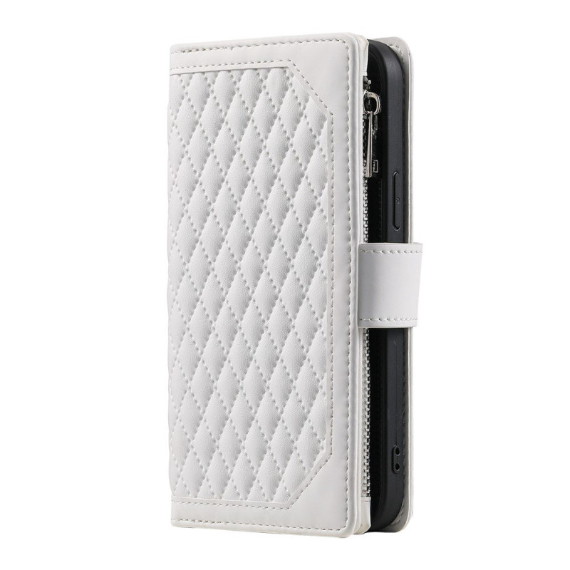 För Samsung Galaxy S26 Ultra 5G Zipper Wallet Case Rhombus Telefonfodral