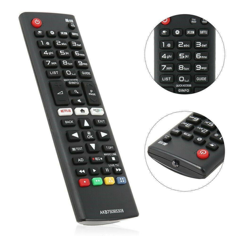AKB75095308 TV Remote Control Replacement for LG Smart TV