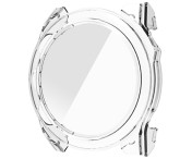 För Garmin Fenix ​​8 43 mm AMOLED hård PC Watch-fodral Skal med härdat glas