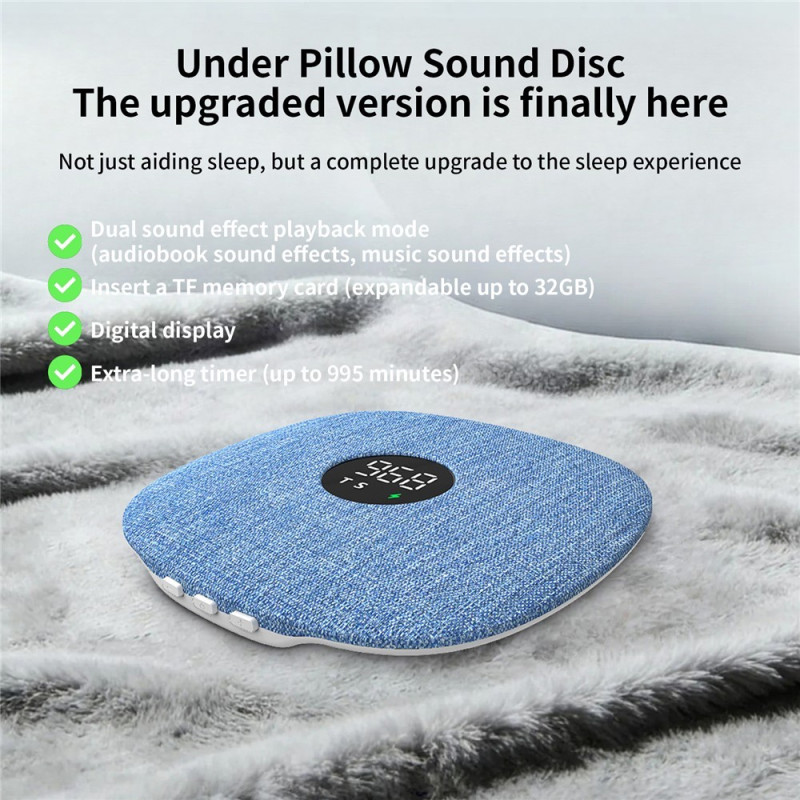 QY15 Sleep Aid Bluetooth Speaker Under Pillow Speaker Sleep Speaker