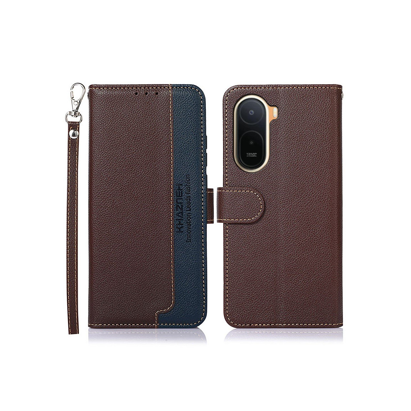 KHAZNEH Phone Wallet Case For Xiaomi Poco C85x 5G / Redmi A7 Pro 4G / Redmi A7 Pro 5G