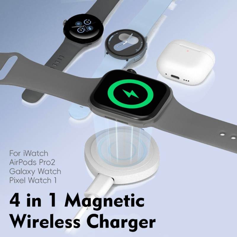 Wireless Charger For A Watch AirPods Samsung Galaxy Watch Google Pixel Watch