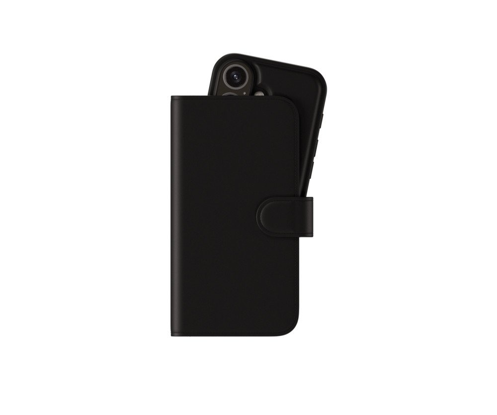 Holdit Fodral Skal Wallet Case Magnet Plus Black till iPhone 16