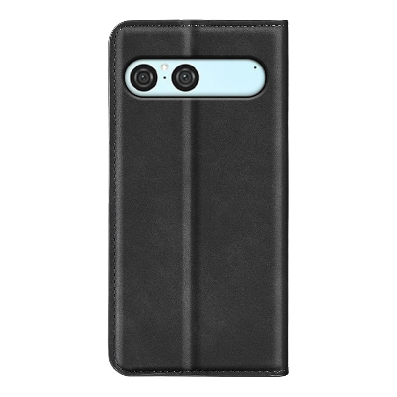 Lommebokdeksel med skin-touch skinn for Sony Xperia 10 VII