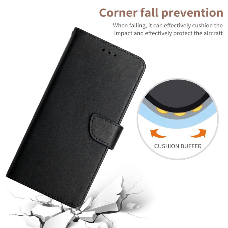 Genuine Cow Leather Wallet Phone Case For OnePlus 15 5G