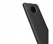 Xiaomi Poco F2 Pro TPU skal Litchi Texture - Svart