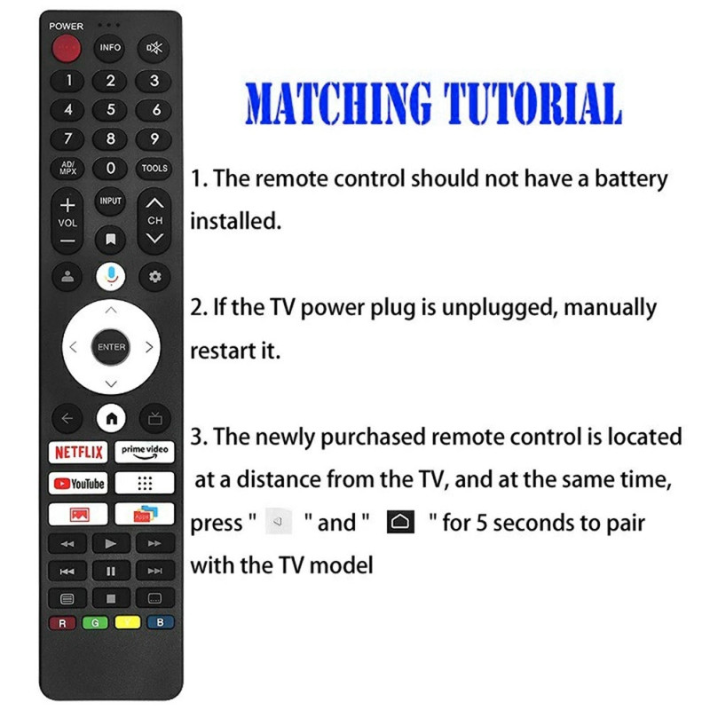 TV-fjernkontroll erstatning for GB422WJSA for Sharp TV-stemmefunksjon