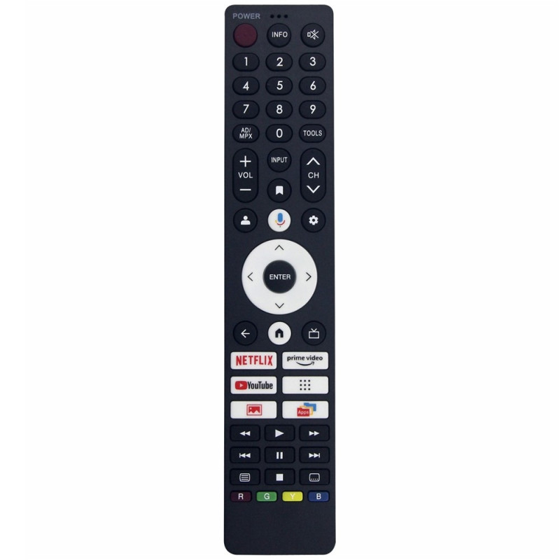 TV fjernbetjening Erstatning til erstatning for GB422WJSA til Sharp TV-stemmefunktion
