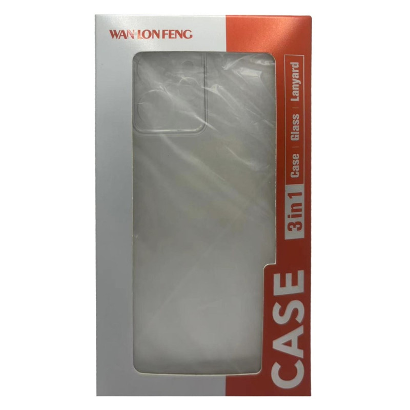 WANLONFENG mobilskal med skärmskydd till iPhone 17e / 16e