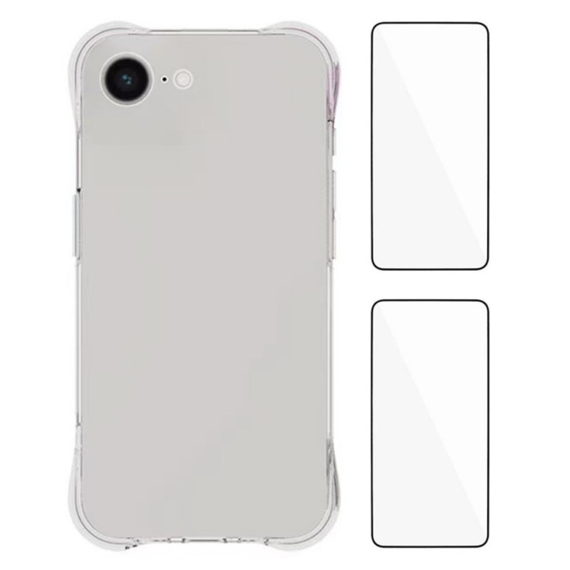WANLONFENG mobilskal med skärmskydd till iPhone 17e / 16e