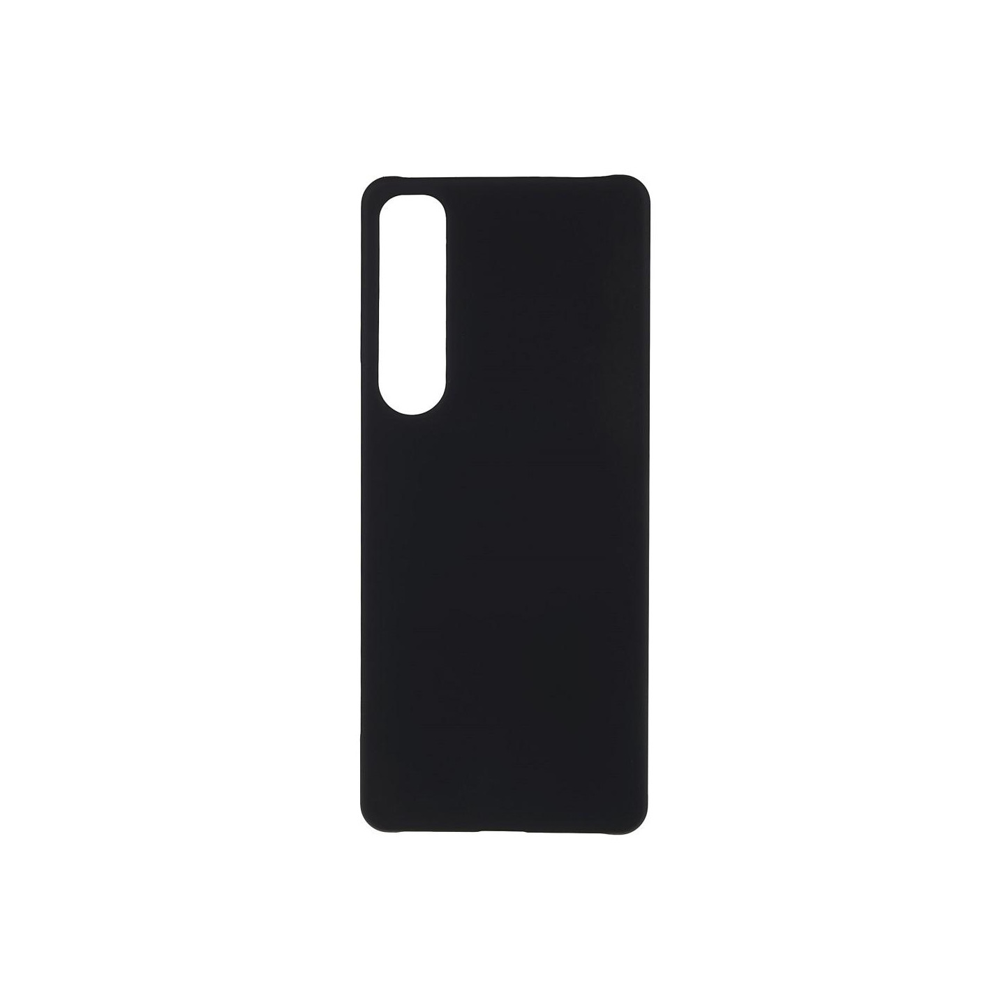 Rubberized Hard Plastic Case for Sony Xperia 1 IV - Black