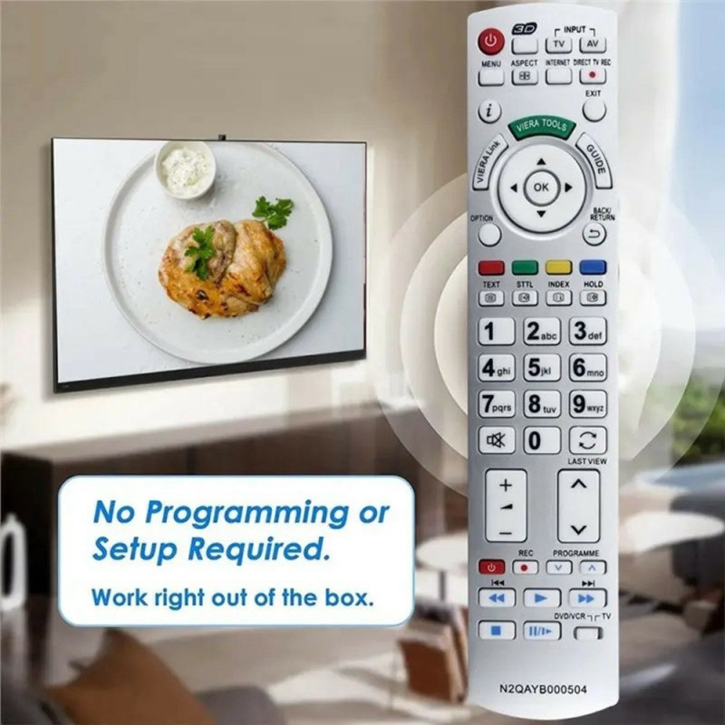Fjernkontrollerstatning for N2QAYB000504 For Panasonic TV