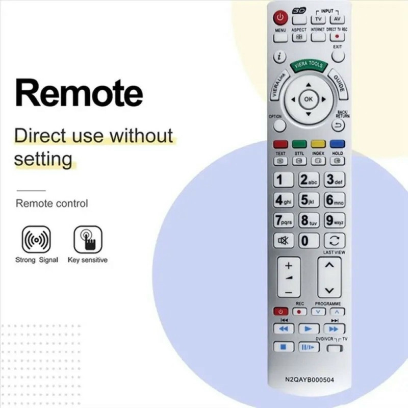 Fjernkontrollerstatning for N2QAYB000504 For Panasonic TV