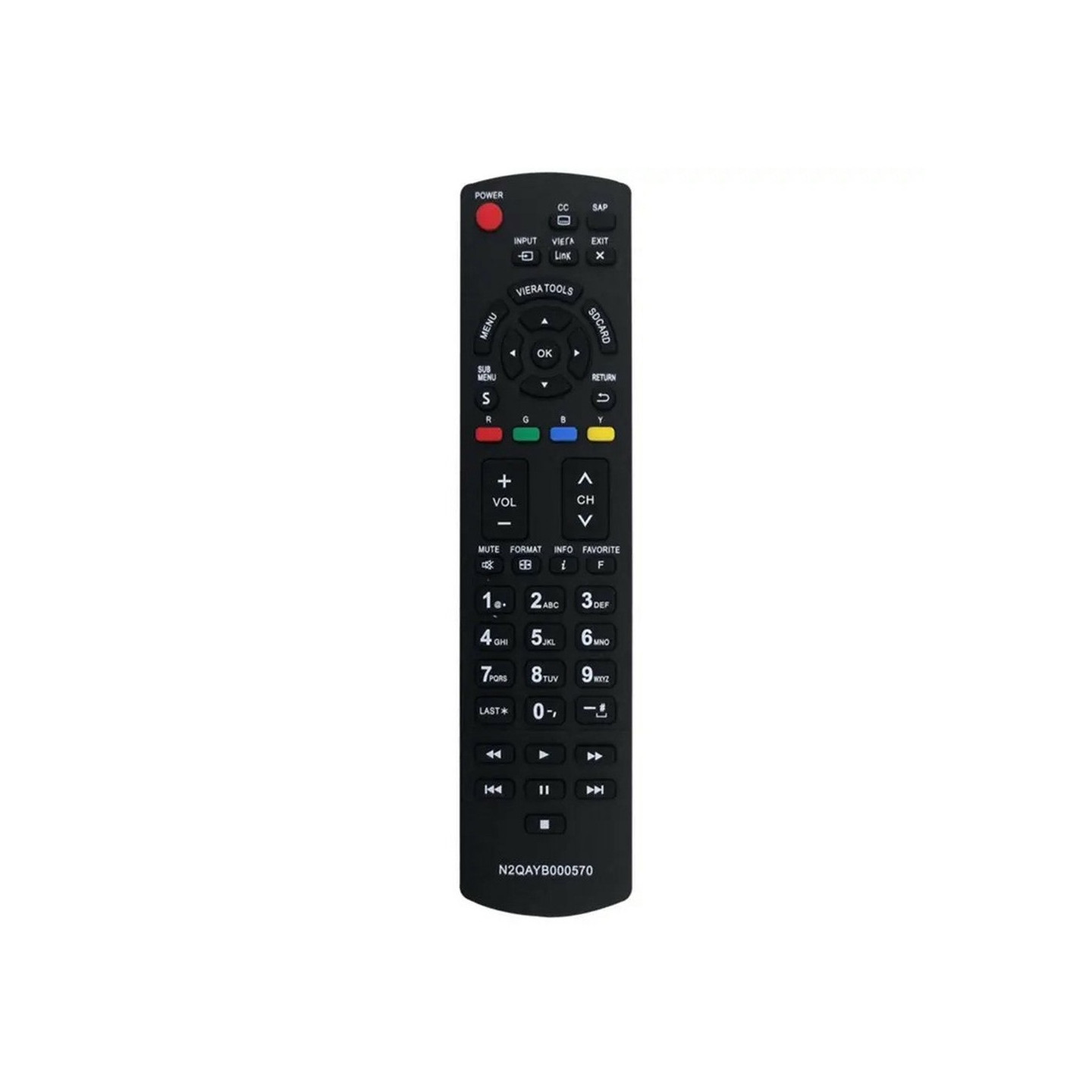 Fjernkontrollerstatning for N2QAYB000570 For Panasonic TV
