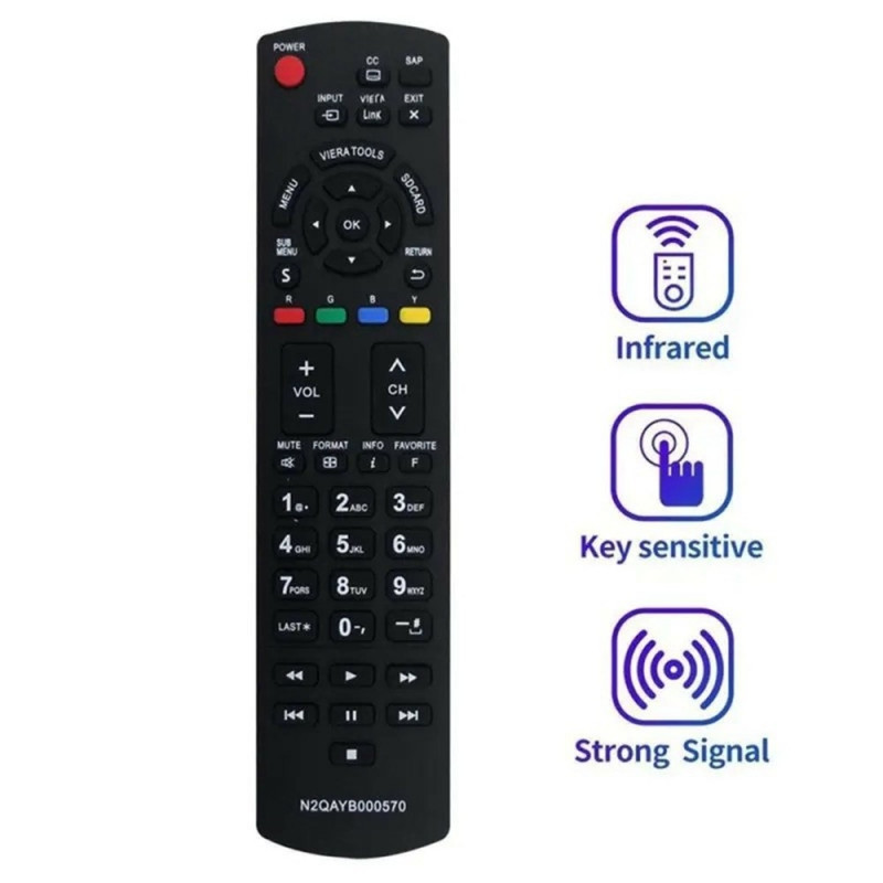 Udskiftning af fjernbetjening til N2QAYB000570 til Panasonic TV