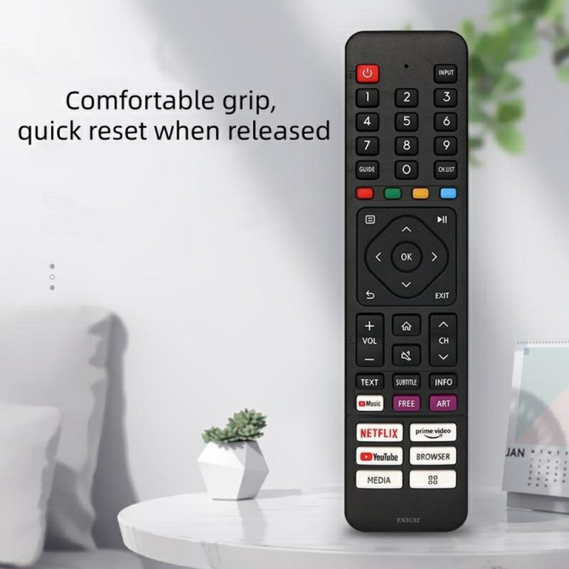 Remote Control Replacement EN3C52 For Hisense TV