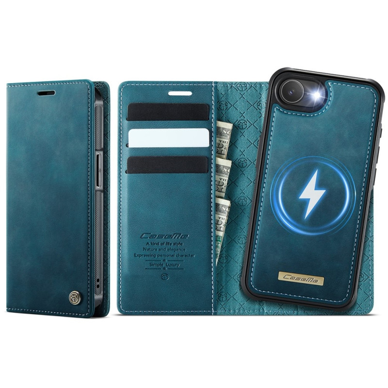 CASEME For iPhone 17e / 16e Wallet Case Magnetic Detachable RFID Blocking 