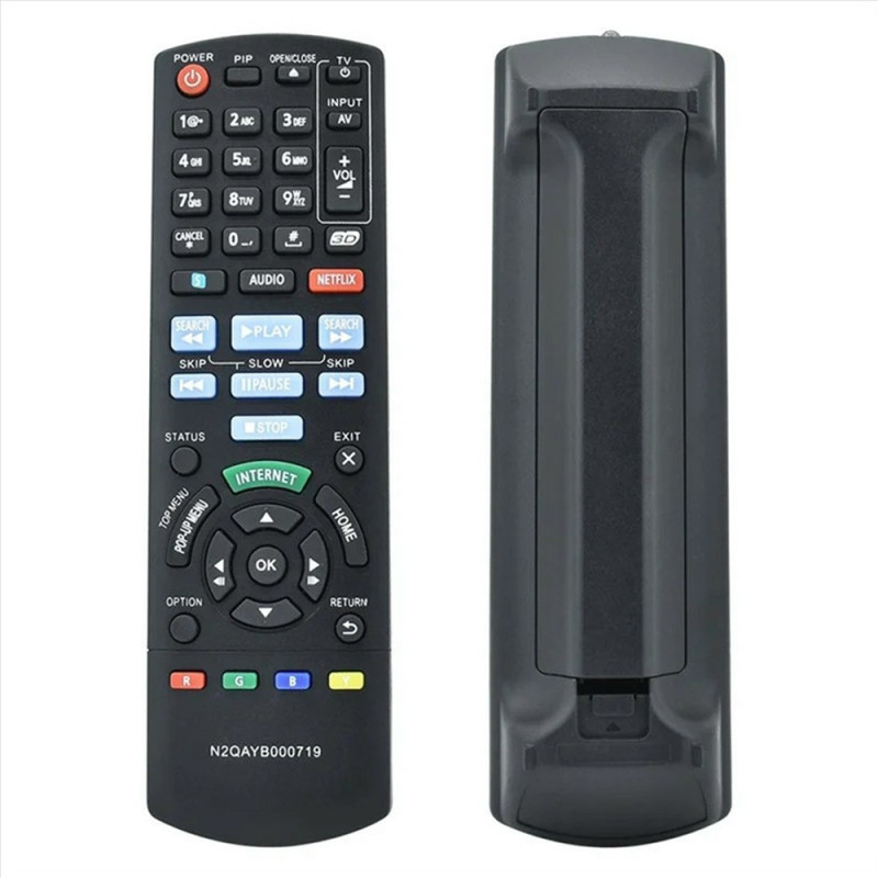 Remote Control Replacement for N2QAYB000719 For Panasonic Blu-Ray DVD Player