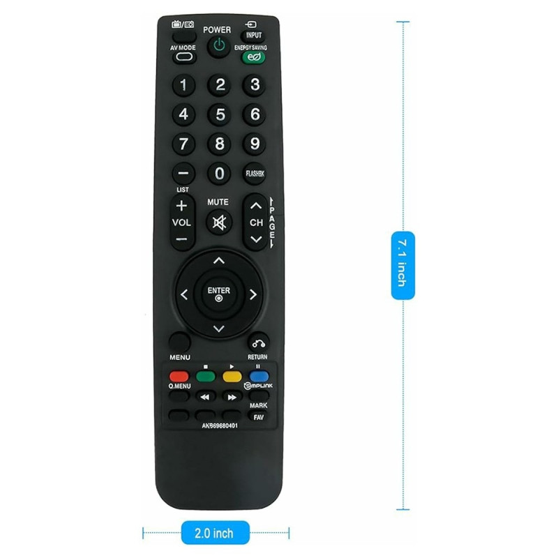 TV remote control Replacement for AKB69680401 For LG TV