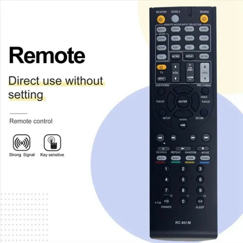 Fjernbetjening Udskiftning til RC-801M til Onkyo AV-receiver