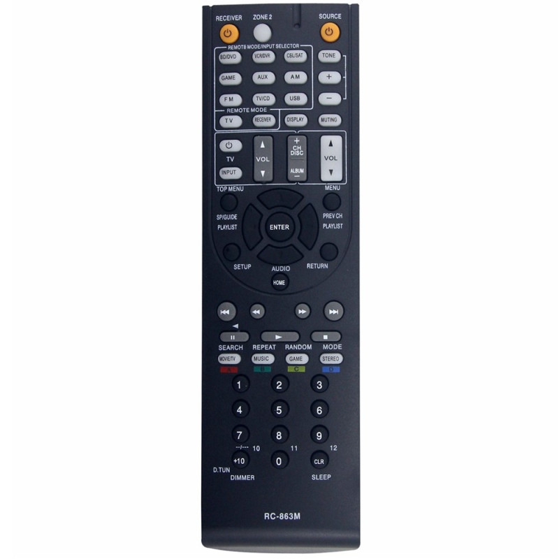 Remote Control Replacement for RC-863M For Onkyo AV Receiver