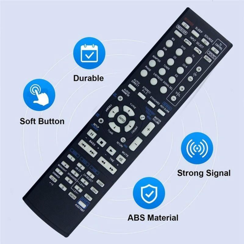 Remote Control Replacement for AXD7587 For Pioneer AV Receiver Stereo System