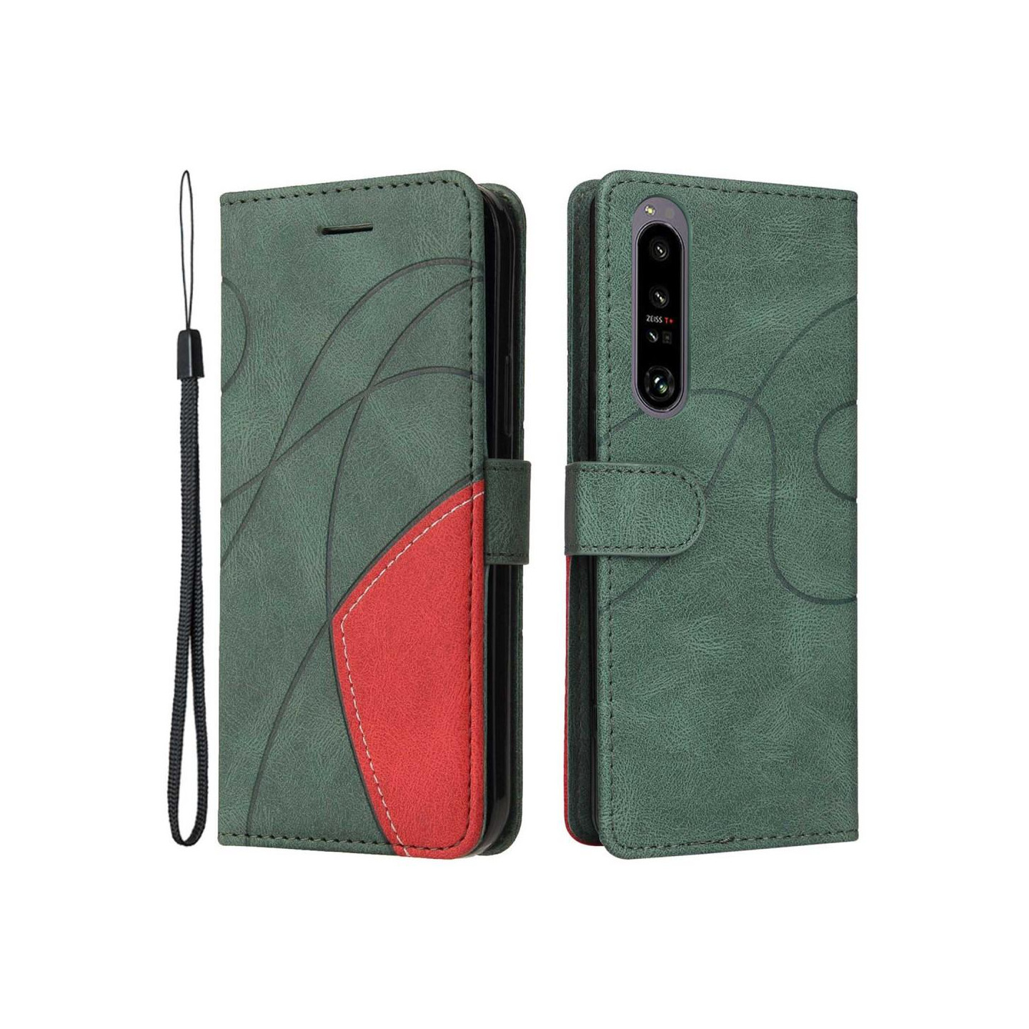 KT Lommebok - cover til Sony Xperia 1 IV 5G - Grøn