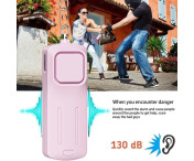 Nödlarm Överfall Skydd bärbar självförsvar 130dB högljudd hängande nyckelring