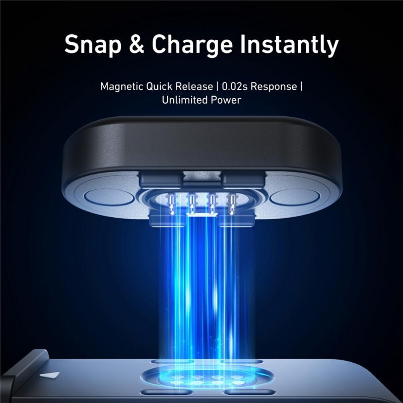 For GoPro Hero 13 12 11 10 9 Magnetic Charger Charging Cable Waterproof Quick Release
