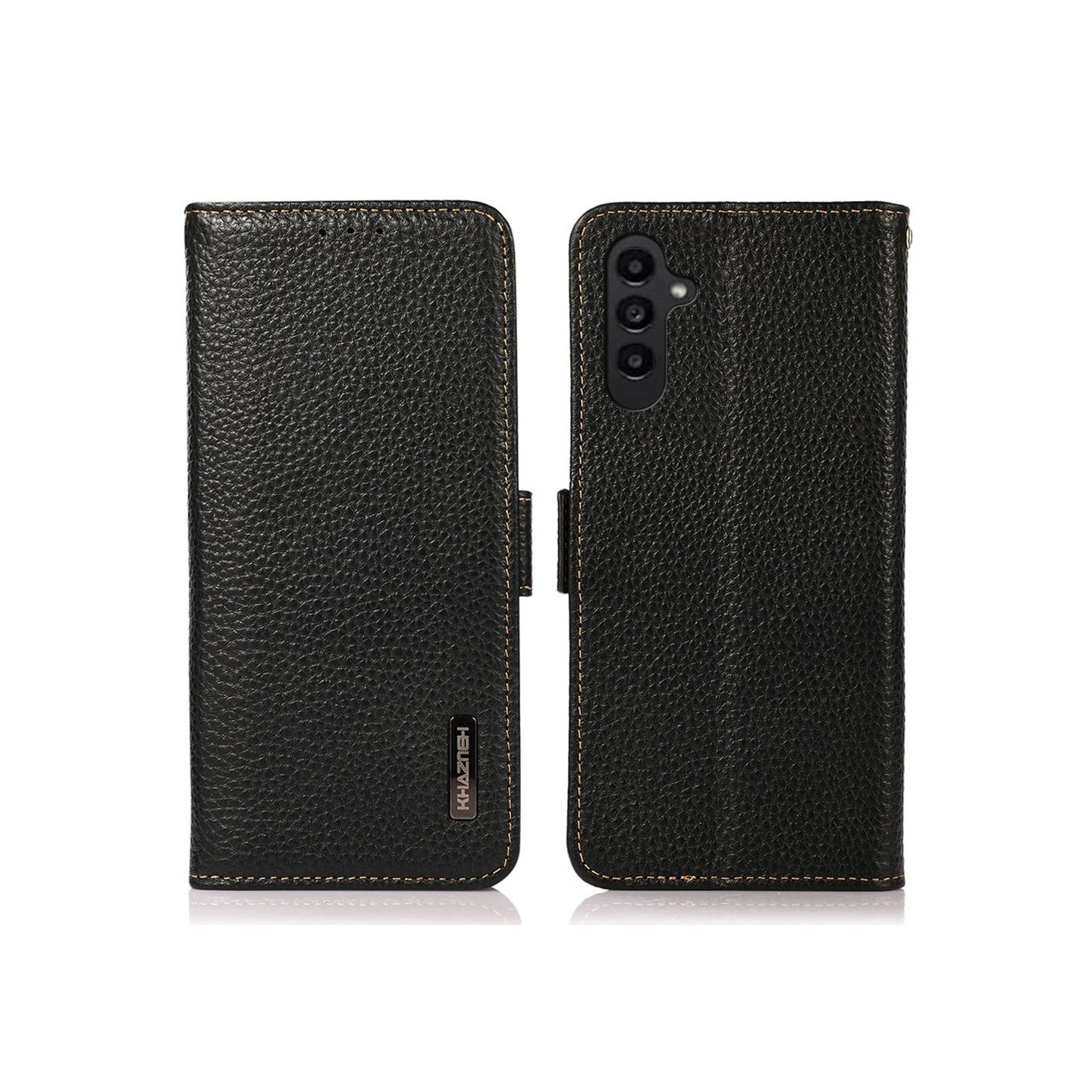 KHAZNEH Genuine Leather Wallet Case For Samsung Galaxy S26+