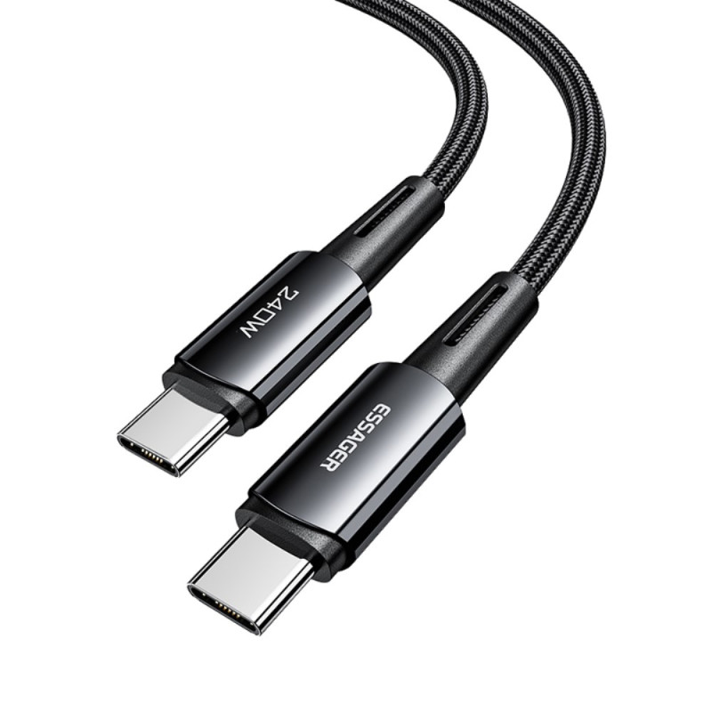 ESSAGER 2m USB-C - USB-C PD 240W latauskaapeli Datakaapeli Pikalataus